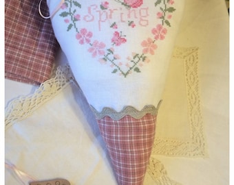 PDF FILE DIGITAL chart-Spring- Cross stitch pattern, spring Cross Stitch Pattern, cross stitch charts, cross stitch hearts