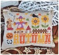 PDF FILE DIGITAL chart-Hello Autumn- cross stitch pattern, autumn cross stitch pattern, autumn cross stitch charts sunflowers