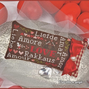FILE PDF DIGITAL "Love words", cross stitch cart, Love, winter, love, valentine, 14thfebruary, be mine