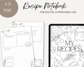 Printable Recipe Notebook: DIY Cookbook Template (A5 PDF)