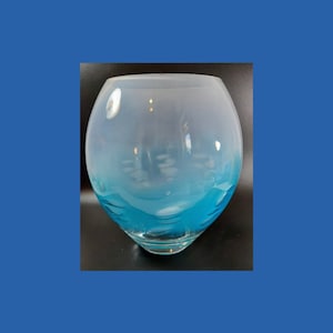 Stunning Large Mid Century Modern Studio Blown Art Glass Vessel,