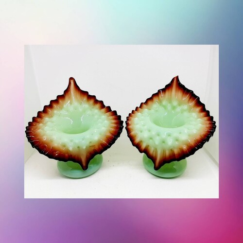 Rare Antique Victorian Bohemian Kralik Ox Blood Uranium Jack Etsy