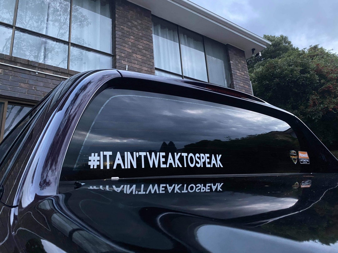 It Aint Weak to Speak Car Sticker Etsy Canada