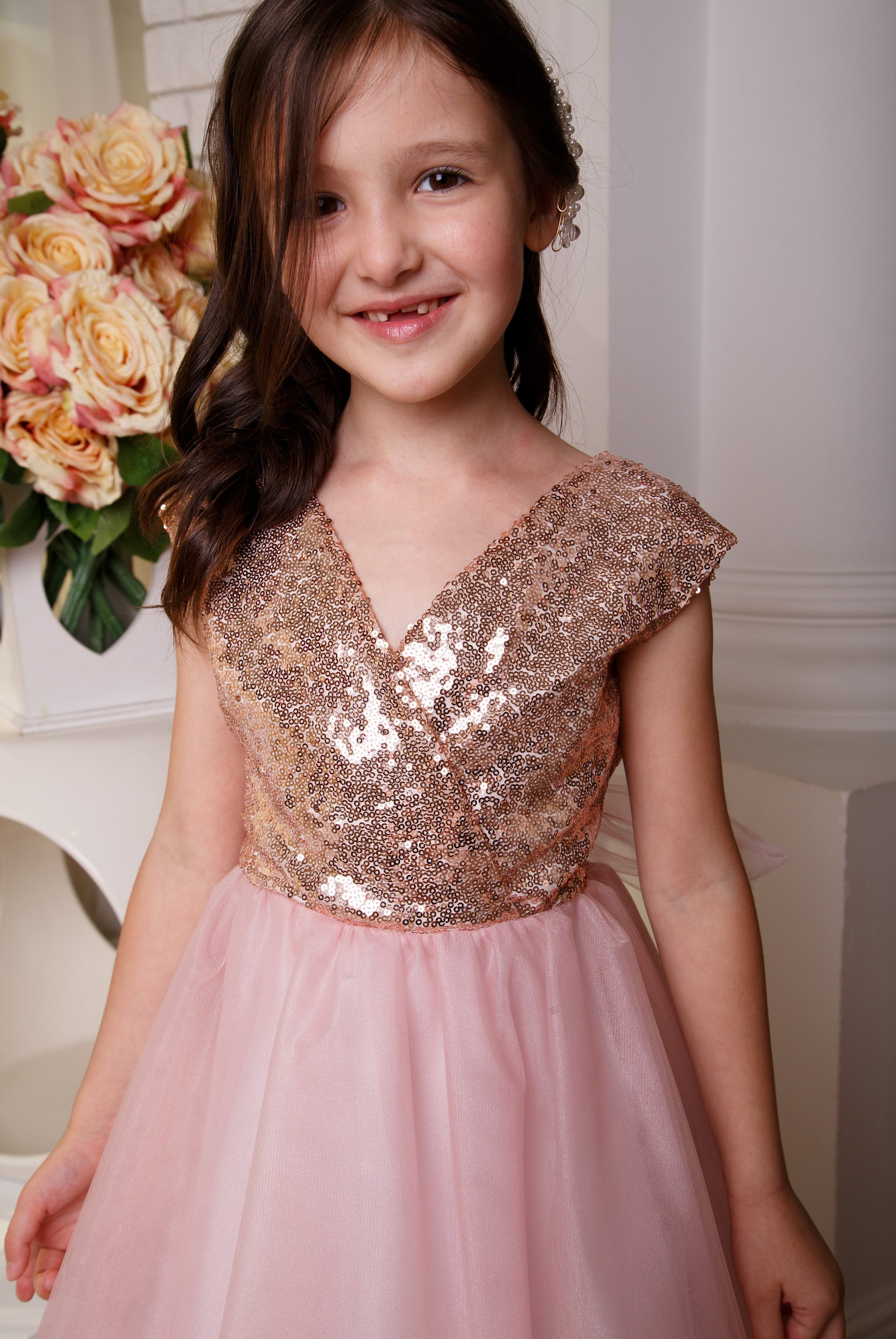 Blush flower girl dress Prom girl dress Tutu dress Junior Etsy