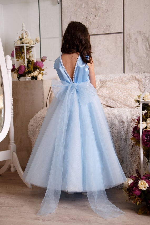 Flower Girl Dress Wedding Flower Girl Tutu Dress Tulle Girl Etsy
