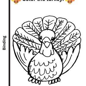 My Thanksgiving Coloring Book, 8 Coloring Pages About the First Thanksgiving, 1 Drawing Page, 1 Color the Turkey Page, 1 Bible Verse Page image 6