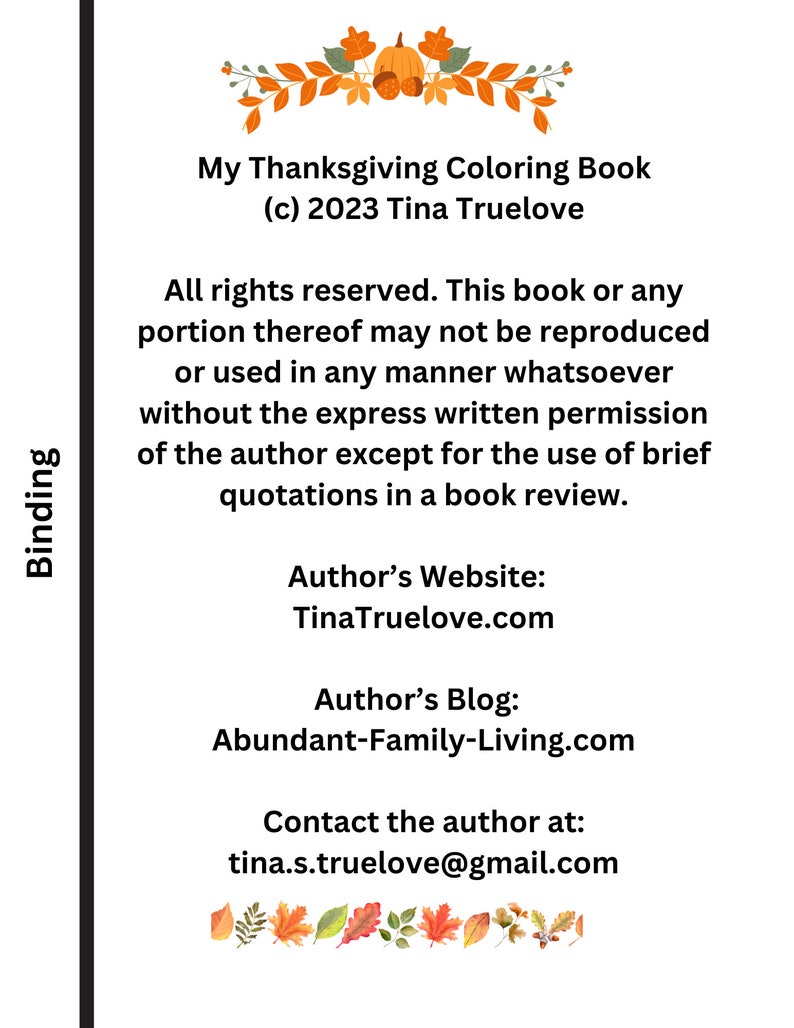 My Thanksgiving Coloring Book, 8 Coloring Pages About the First Thanksgiving, 1 Drawing Page, 1 Color the Turkey Page, 1 Bible Verse Page image 3