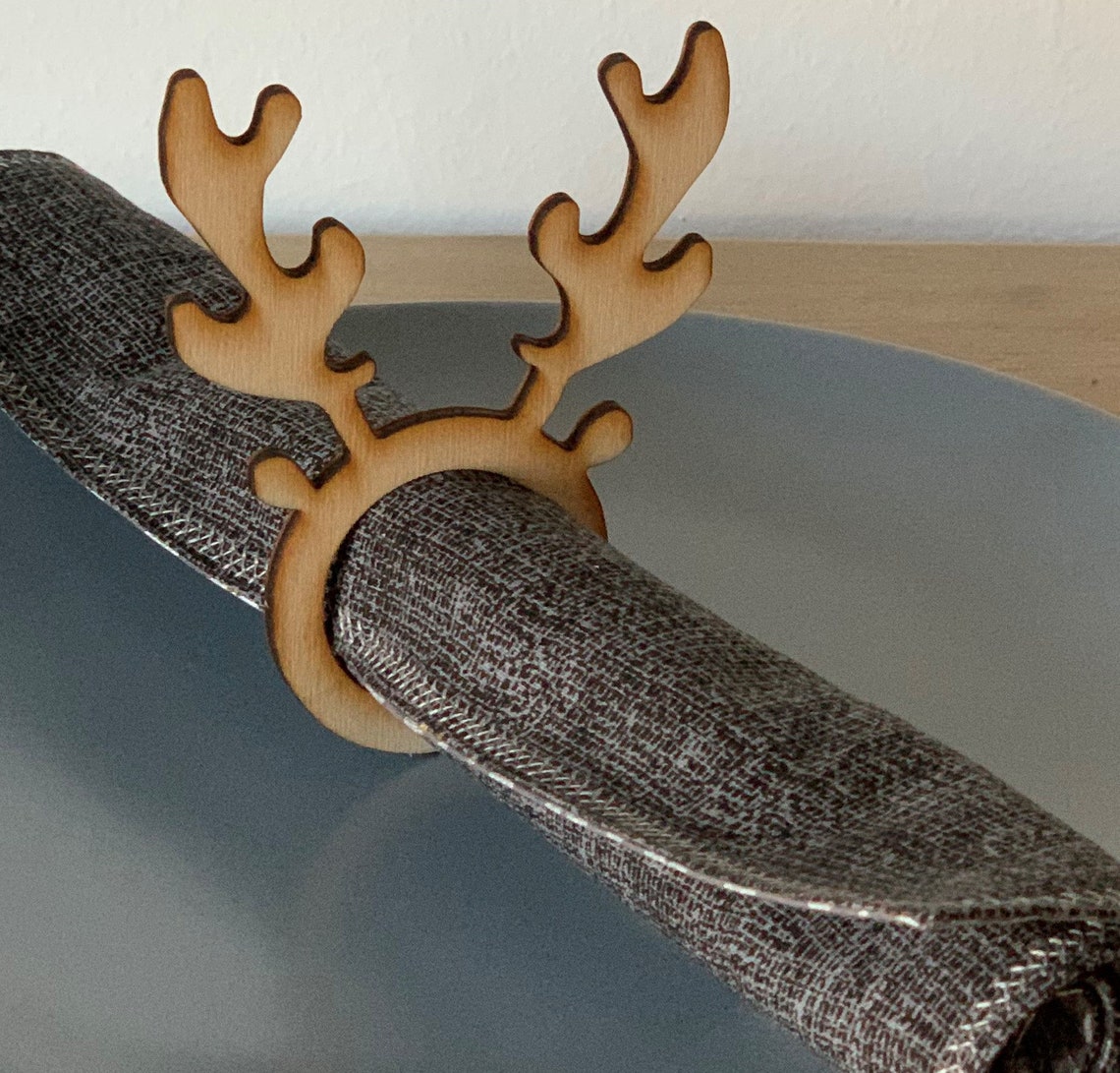 CENPEK Serviettenringe Elch Design - 6 Stück Gold Für Tischdeko