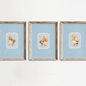 Duckling with Bow Nursery Wall Art, Southern Duckling Nursery Digital Print