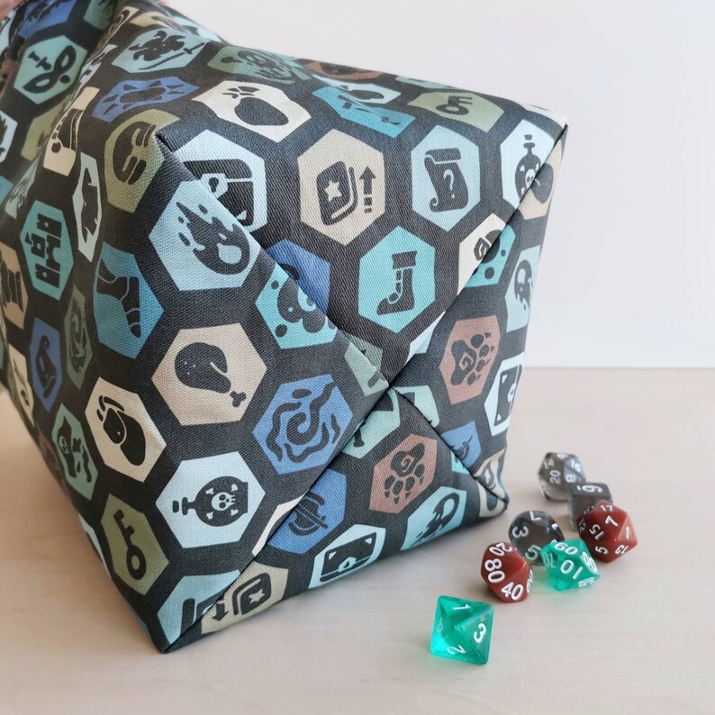 Extra Large Dice Bag With Pockets Square Bottom 6.5 Tall Etsy