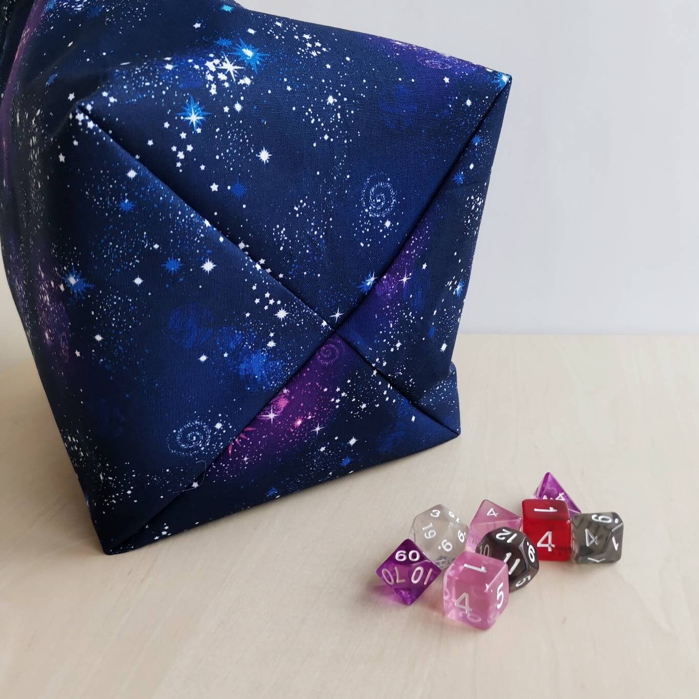 Galaxy extra large dice bag with pockets Square Bottom Etsy