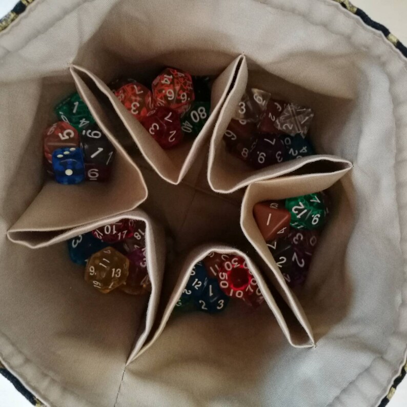 Vikings dragons dice holder DND dice bag wirh pockets Etsy