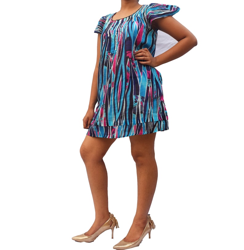 Blouse Sleeveless Dress Bohemian Dress Beach Shirt Summer Tunic Casual Dress Cotton Dress Hippie Dress Shirt Dress Evening Dress