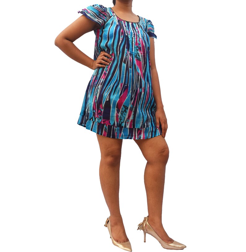 Blouse Sleeveless Dress Bohemian Dress Beach Shirt Summer Tunic Casual Dress Cotton Dress Hippie Dress Shirt Dress Evening Dress