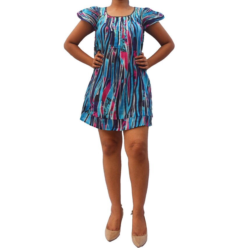 Blouse Sleeveless Dress Bohemian Dress Beach Shirt Summer Tunic Casual Dress Cotton Dress Hippie Dress Shirt Dress Evening Dress