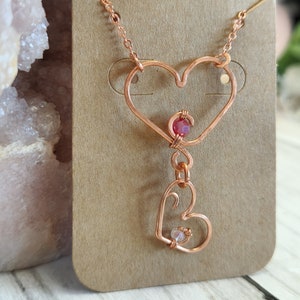 Heart Pendant, Heart Necklace, Valentine Jewelry, Wire Wrapped Jewelry, Valentines Day Gift for Girlfriend, Gift for Wife, Mothers Day Gift