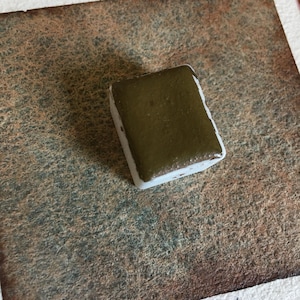 Tinta aquarela granulada artesanal, 029 Cerâmica, marrom avermelhado, tintas na cor turquesa, materiais de arte