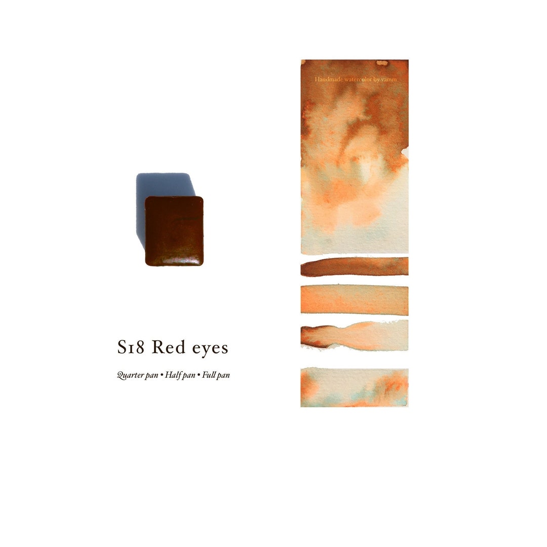 Handmade Watercolor Paint Quarter Pan Full Pan Half Pan Etsy