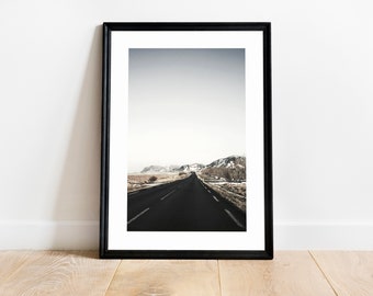Print A4 - Iceland Lonely Road