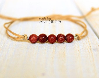 Gold Stone Bracelets Mens Bracelet Mens Anklet Men Bracelet Anklet Unisex Bracelet Surfer Anklet Vegan Men Friendship Bracelet Birthday Gift