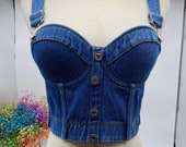 Ladies Fashionable cotton Denim jeans wear chain fitness Button camo crop cover tops custom women