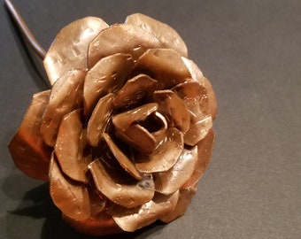 Handmade Copper Rose