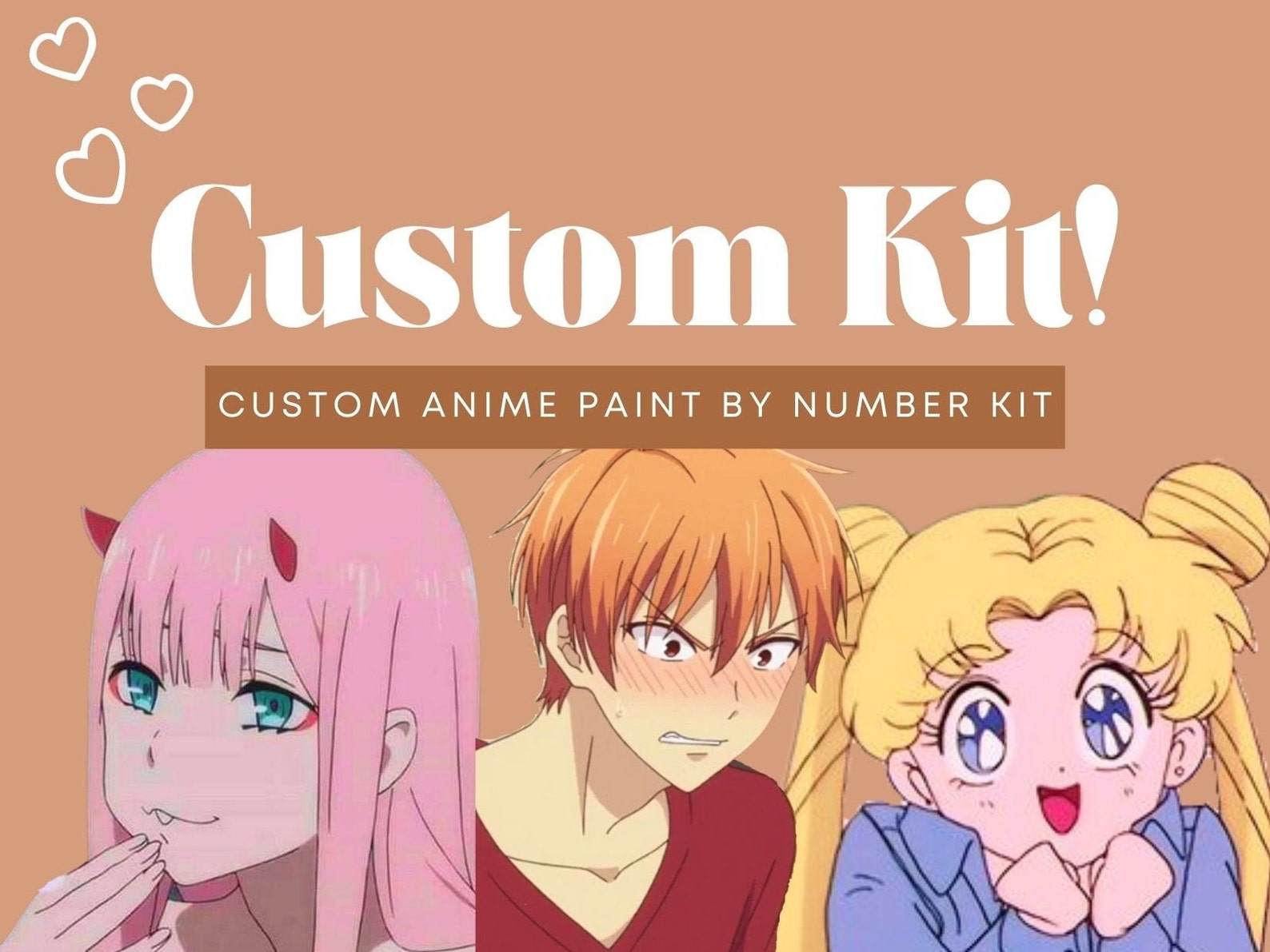 Benutzerdefinierte Anime Farbe nach Anzahl Kit Etsy