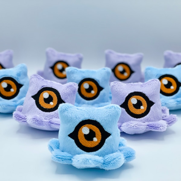 Mini peluche Kuramon - doudou Digimon fait main, peluche fan art monstre numérique, cadeau de collection inspiré de Keramon Diaboromon