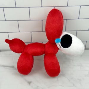 Gangle Balloon Animal Dog Sad Crying Plush TADC Fanart Minky Plushie Gift Handmade Made to Order image 5