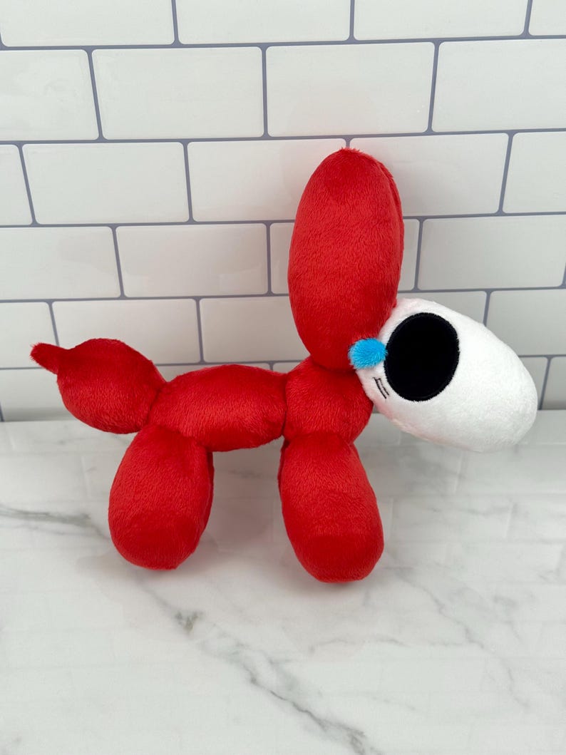Gangle Balloon Animal Dog Sad Crying Plush TADC Fanart Minky Plushie Gift Handmade Made to Order image 5