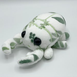 Impression de feuilles de luxe cerf coccinelle insecte coléoptères minky peluche adorable coloré cadeau fait main personnalisable unique sur commande