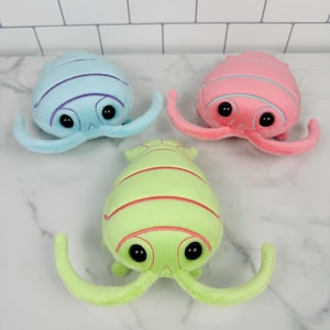 Isopod Crustacean Insect Bug Deep Sea Creature Ocean Minky Plush Plushie Gift Handmade Made to Order Customizable Custom