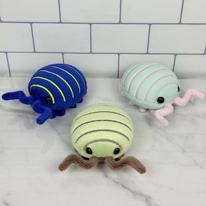 Pillbug Roly-poly Woodlice Isopod Insect Bug Minky Plush Plushie Gift Handmade Made to Order Customizable Custom