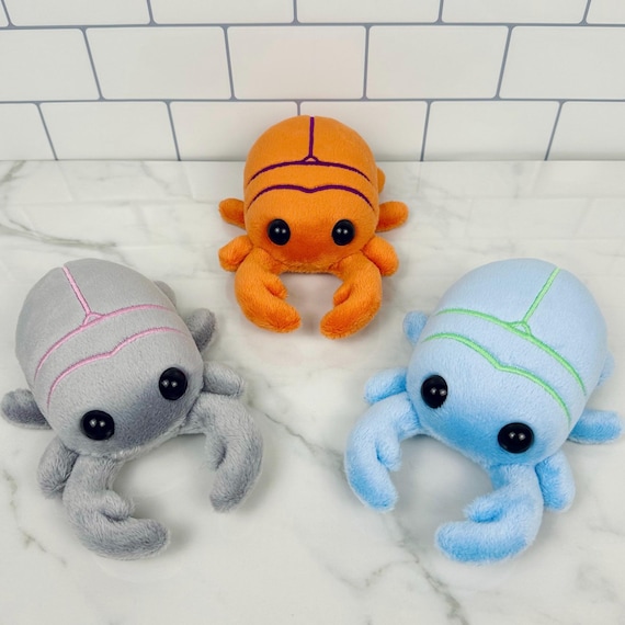 Dung Beetle Cute Plush Backpacks Stag Beetle Plush  Handmade Minky Bug  Plushie, Colorful