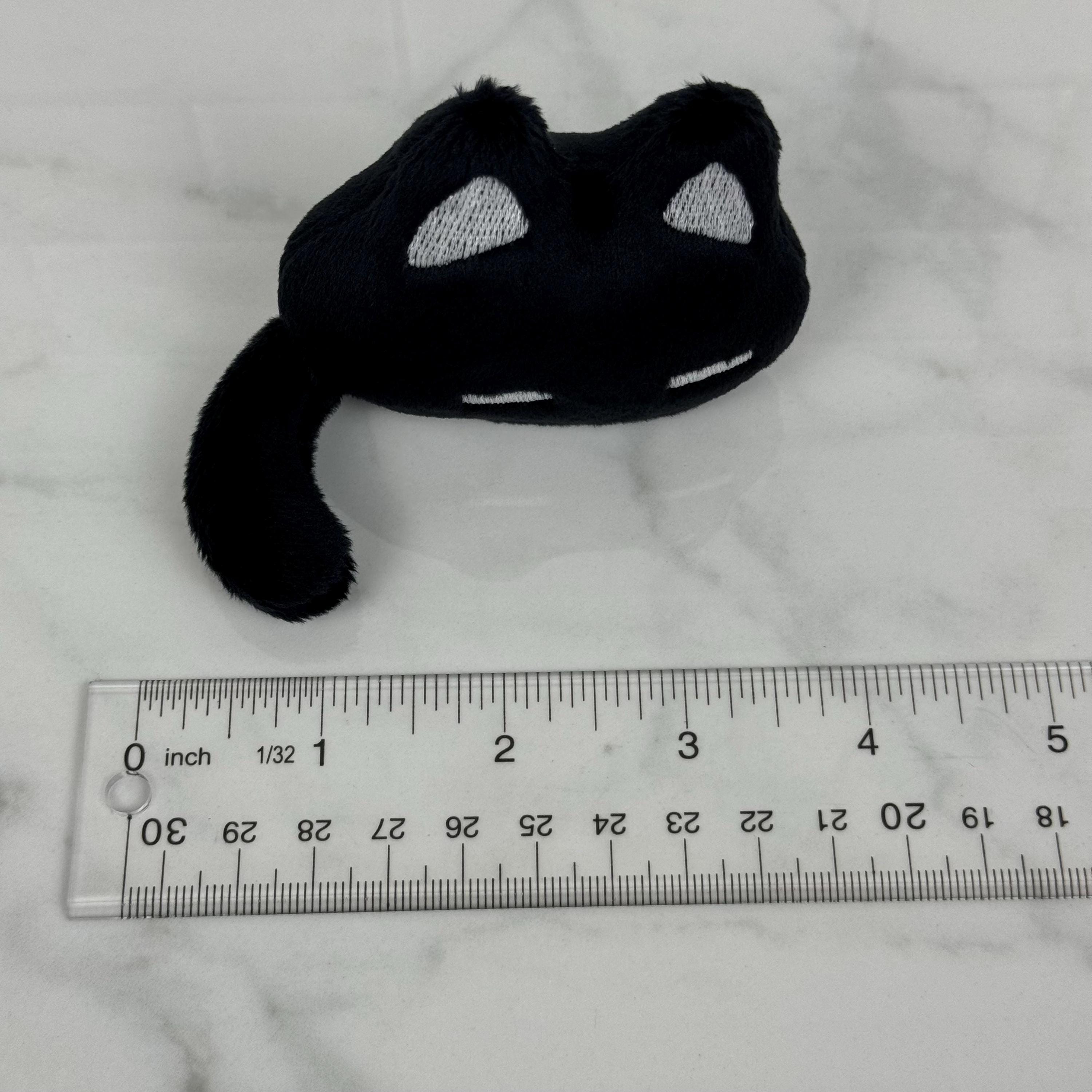 Mini Omori Mewo Plush – Unofficial Fanart Black Cat Plushie, Tiny