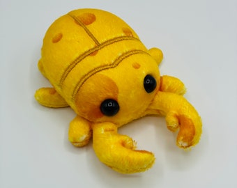 MINI PLUSH Squeaky Minky Swiss Cheddar Cheese Stag Beetle plush magnetic adorable cute tiny bug plush