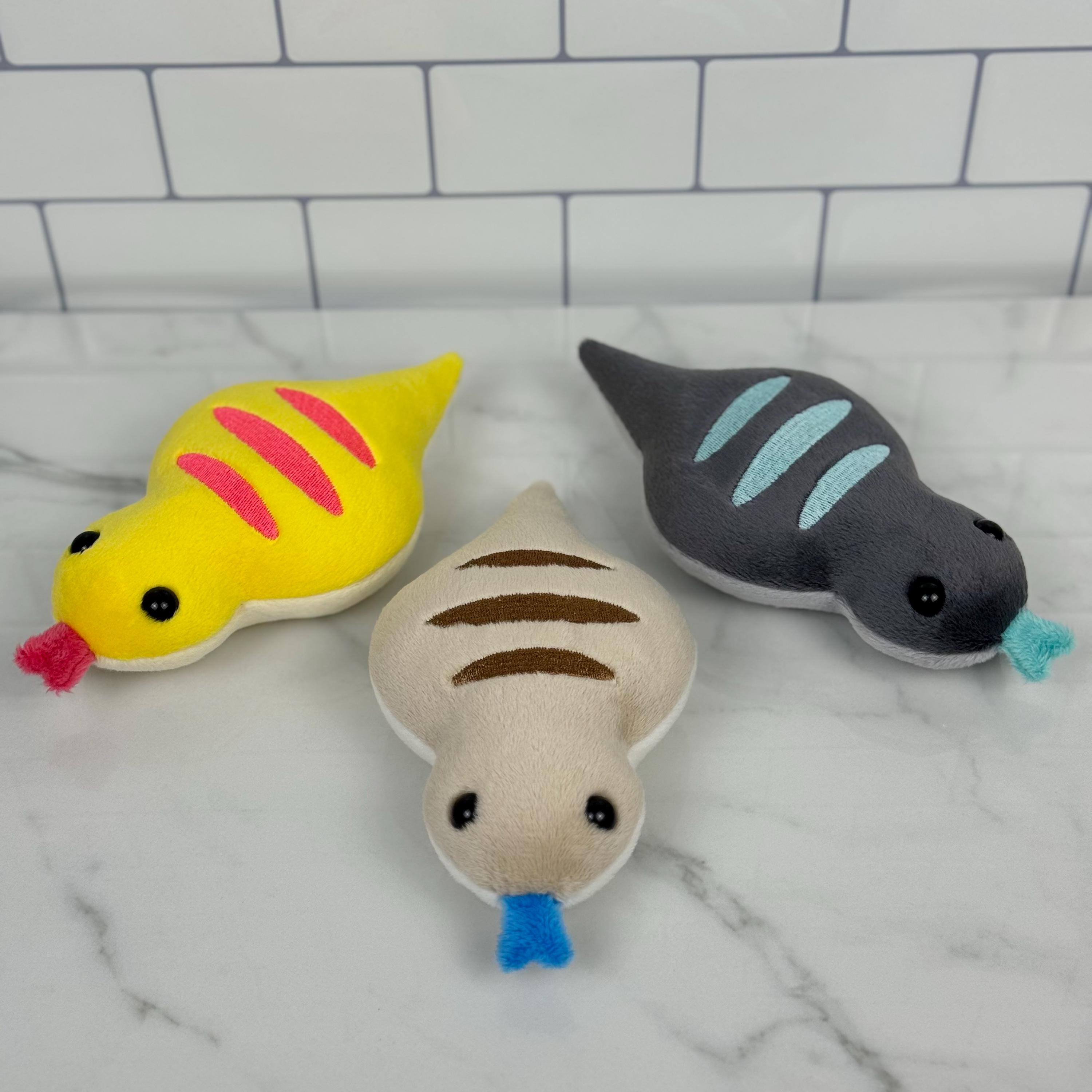 Tsuchinoko Fat Snake Plush – Handmade Minky Reptile Bachi-hebi