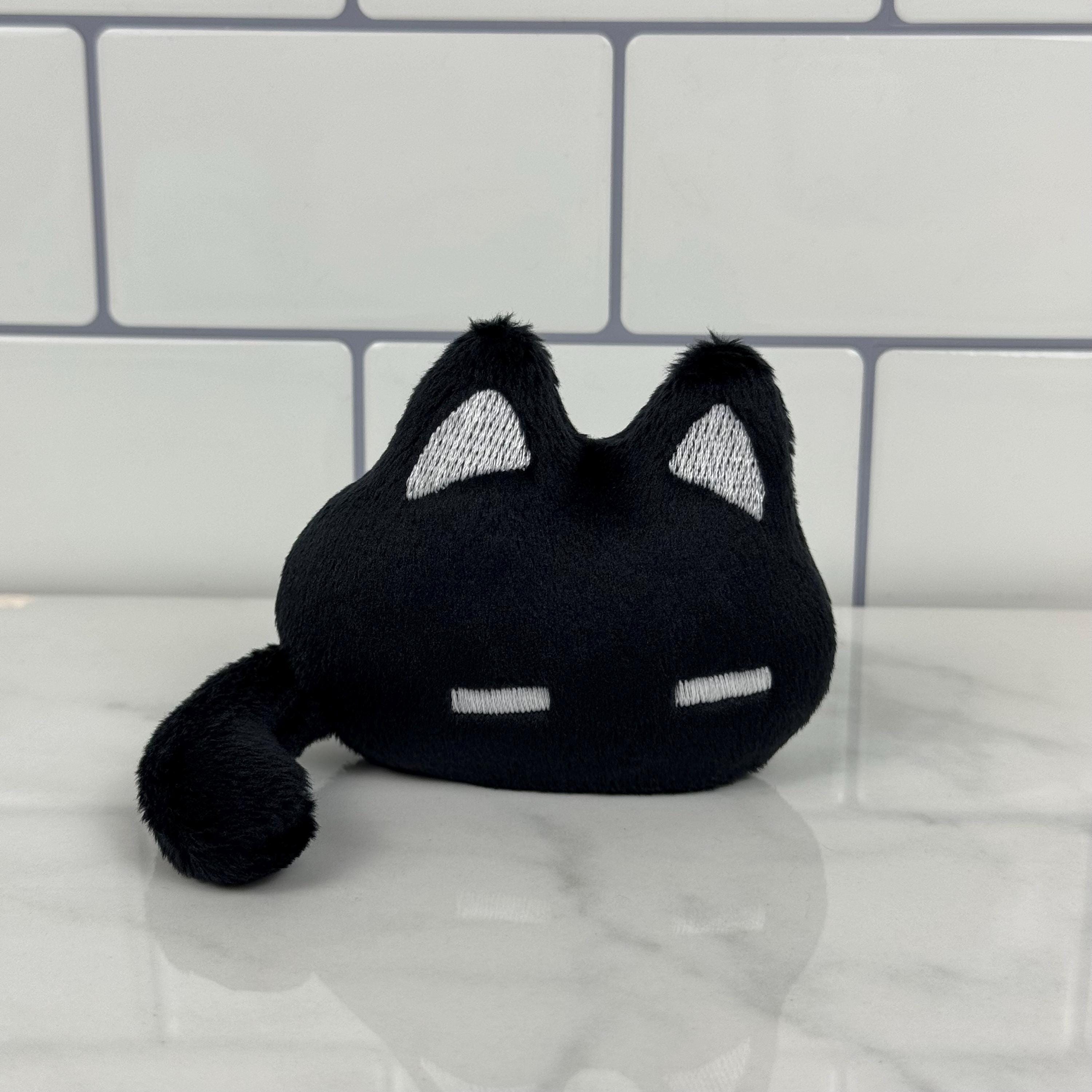 Mini Omori Mewo Plush – Unofficial Fanart Black Cat Plushie, Tiny
