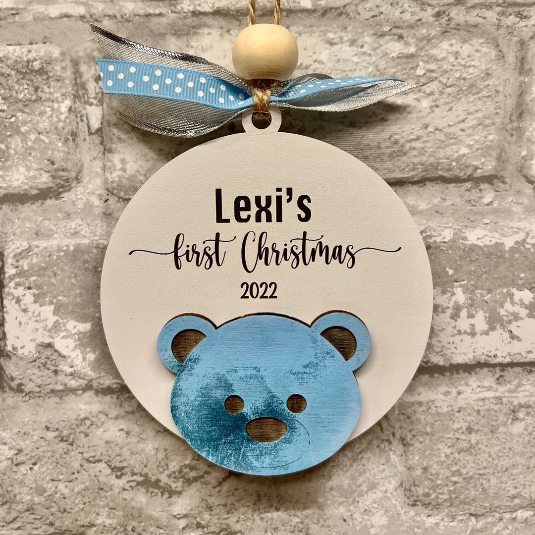 Little Bear Baby First Christmas Ornament Baby Ornament My