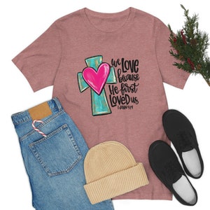 1 John Love Unisex Jersey Short Sleeve Tee