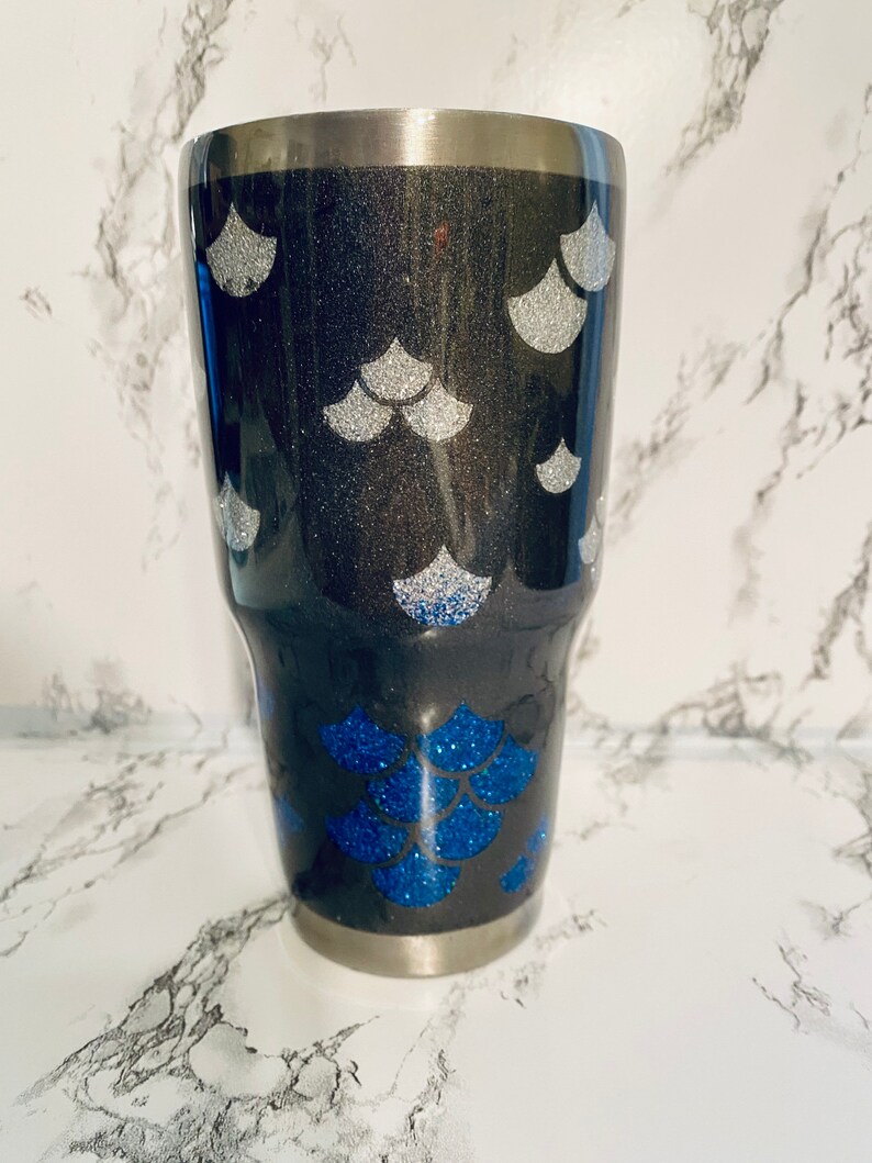 Little Mermaid Peek-a-Boo Glitter Tumbler