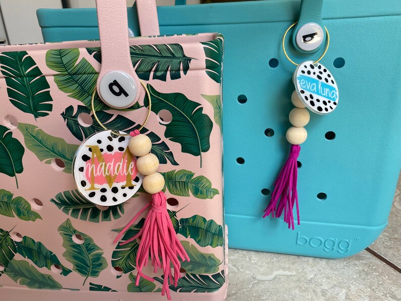 Tassel Keychain Bogg Bag Charm Tassel Beach Bag Tassel Boho Etsy