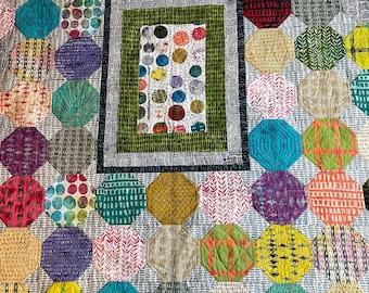 Quilt Finished Twin, Marcia Derse, Wabi Sabi, Batik Anthology Fabrics (76"X83")