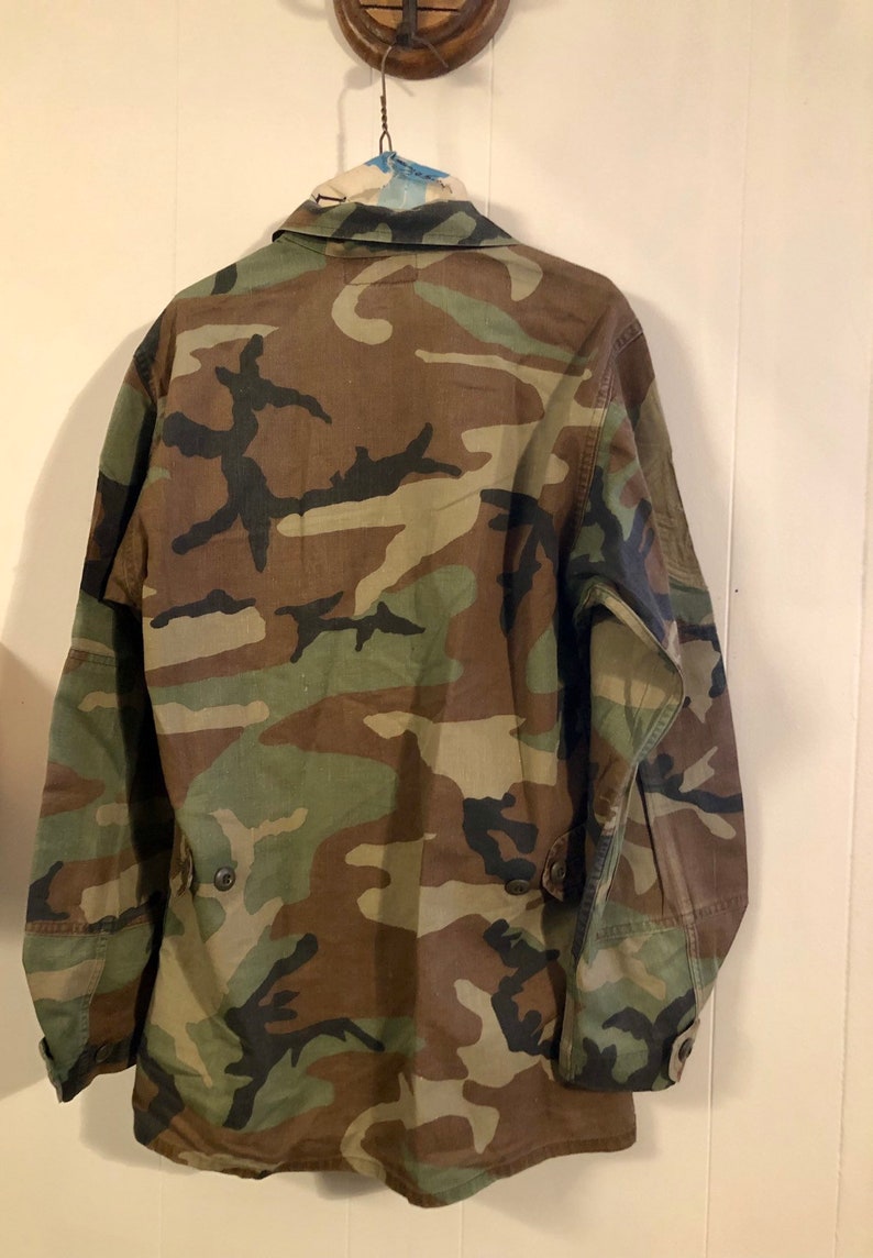 Vintage Camouflage BDU Jacket Air Force Woodland Camo | Etsy