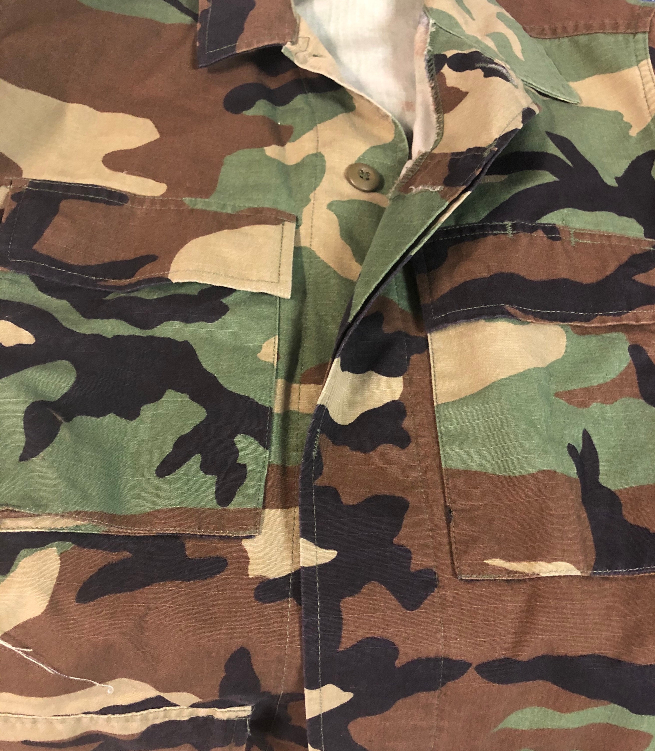 Woodland Camouflage BDU Jacket Woodland Camo Military | Etsy