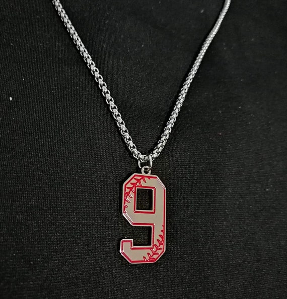 Baseball Necklace With Numberbaseball Necklace Inspiration
