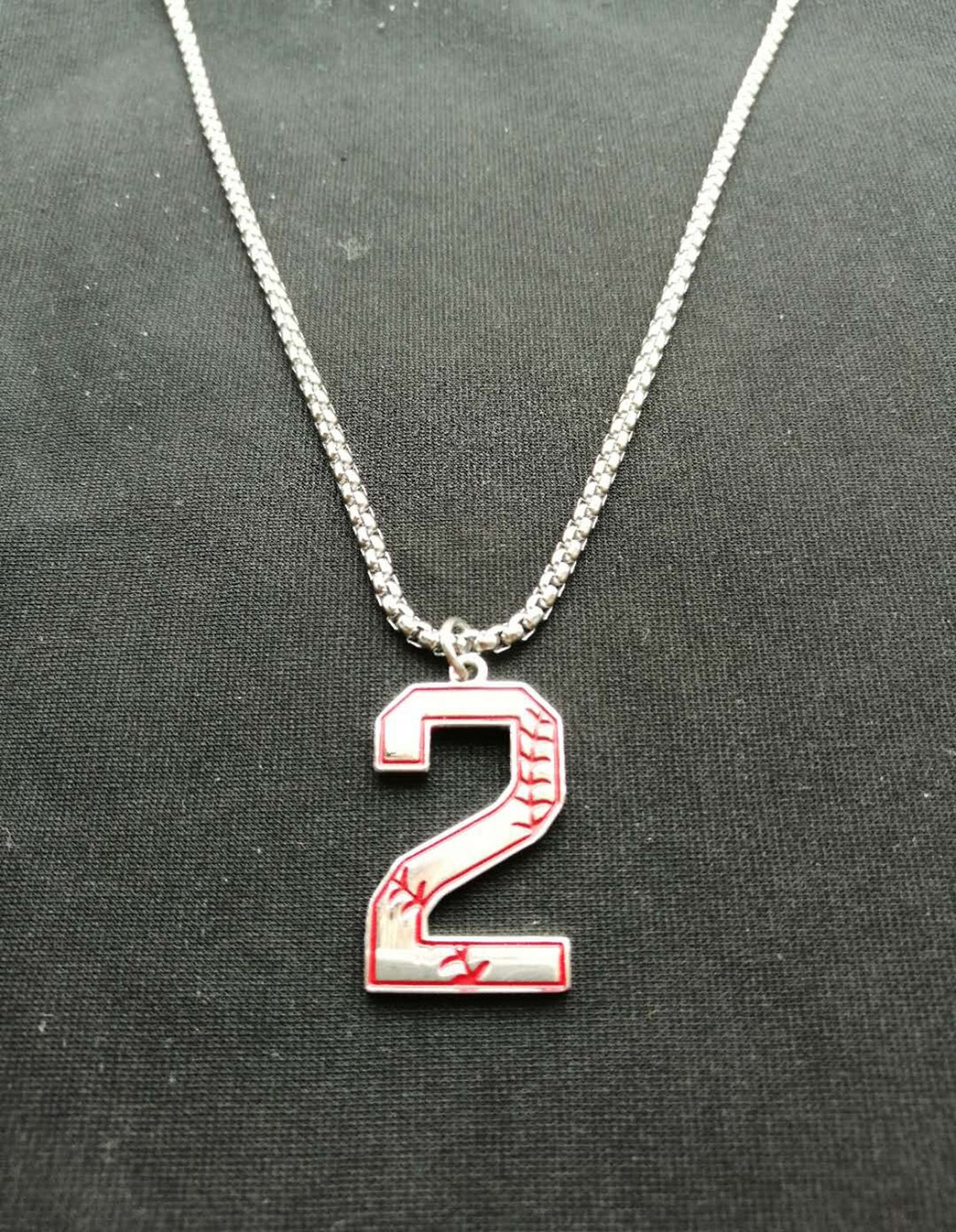 Baseball necklaceNumber NecklaceInitial necklaceYouth Etsy