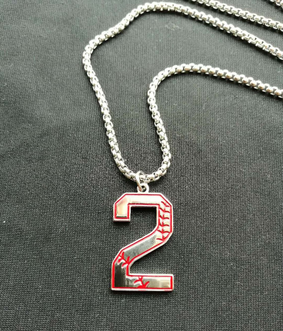 Baseball necklaceNumber NecklaceInitial necklaceYouth Etsy