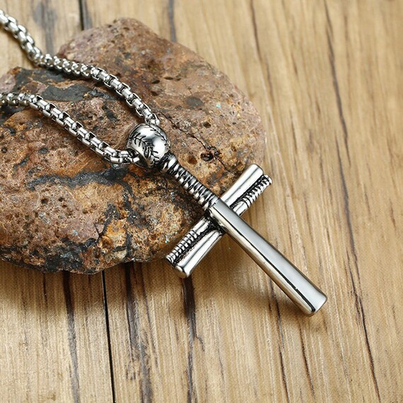 Baseball Cross Necklace