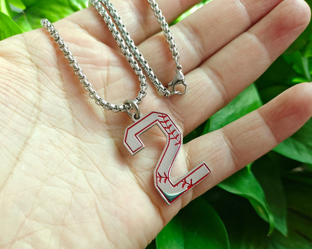 Baseball Necklace,number Necklace,initial Necklace,youth Baseball